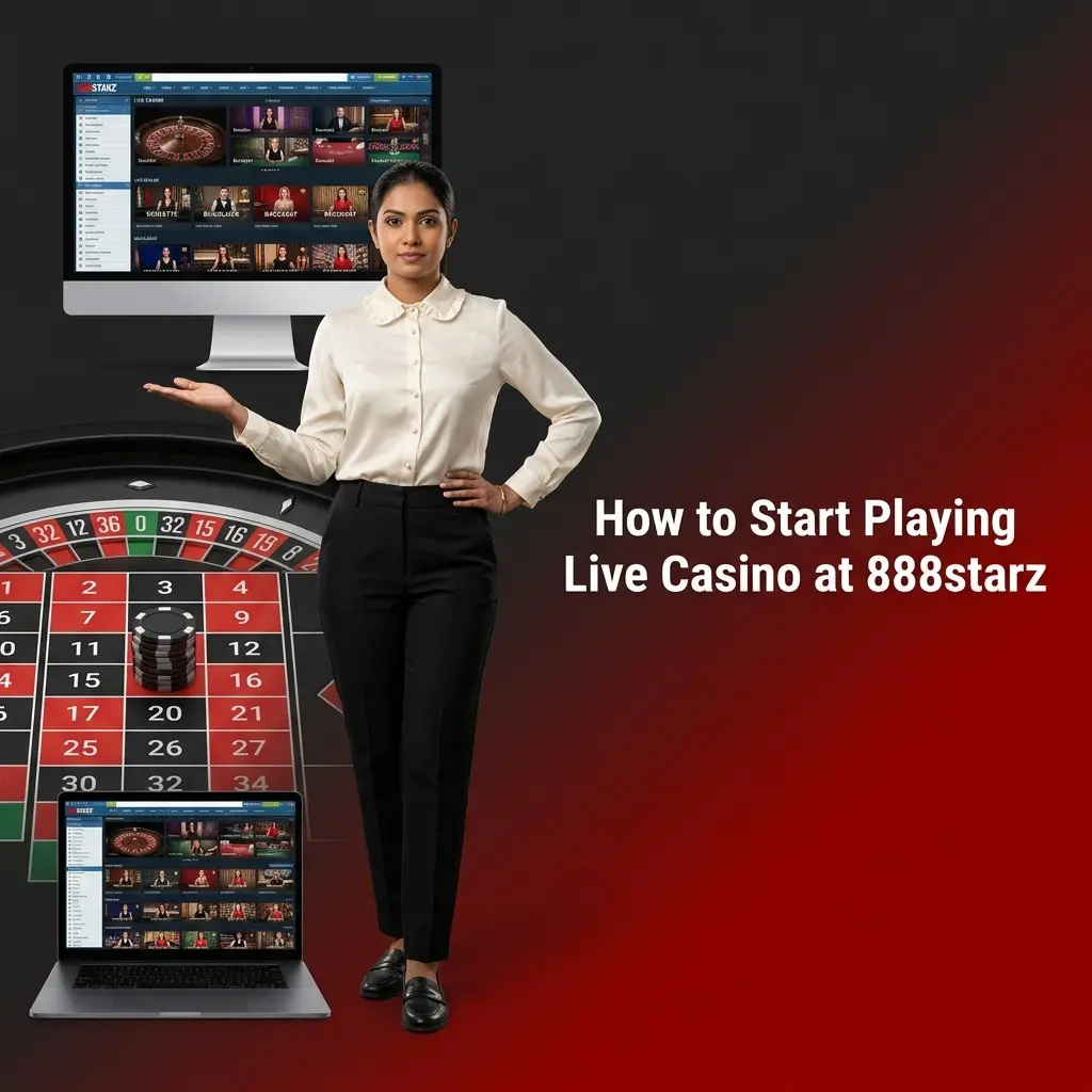 Step-by-step guide to starting live casino play at 888starz, from registration to joining a live dealer table