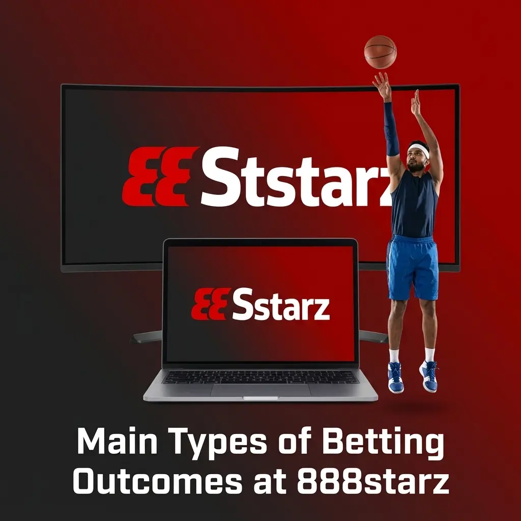 Diagram showing main types of betting outcomes available at 888starz sportsbook with win conditions explained