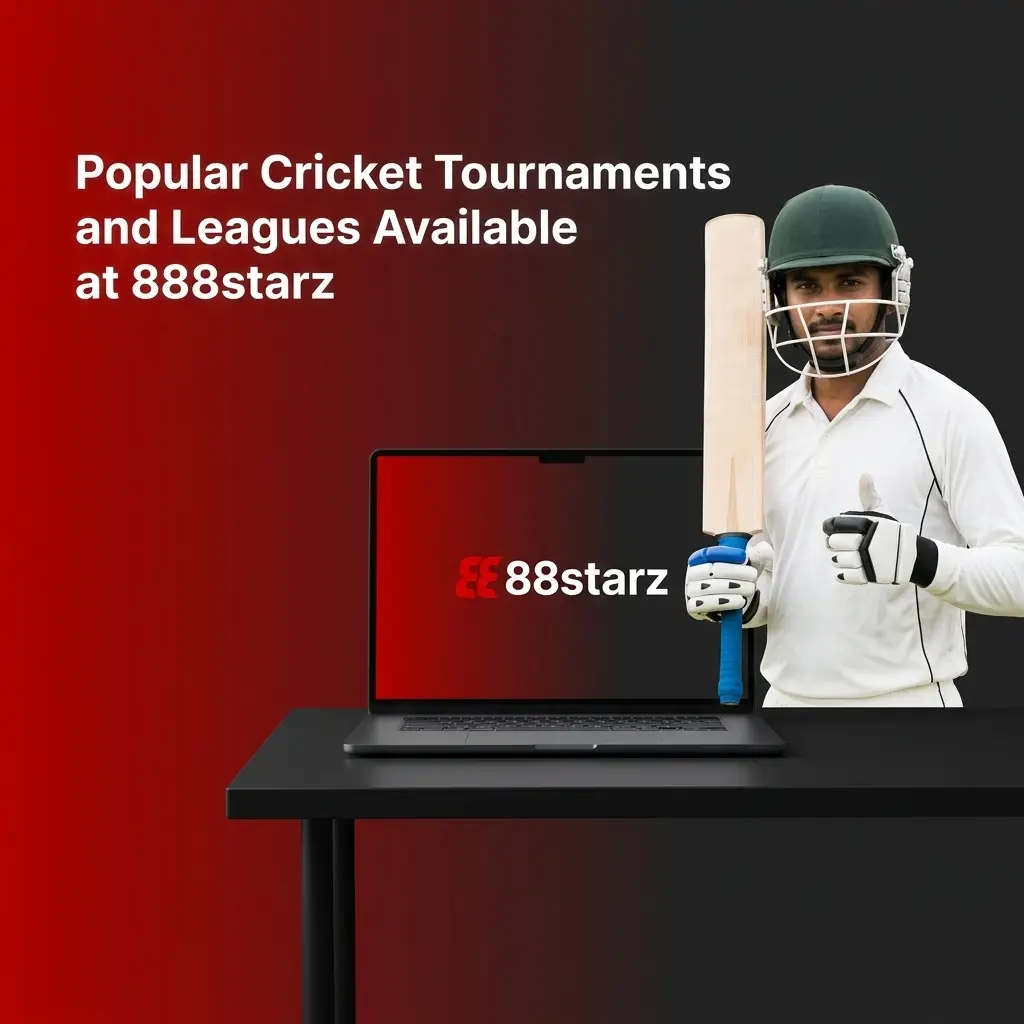 Cricket tournaments and leagues at 888starz including IPL, T20 World Cup, LPL, and Ashes for Sri Lanka bettors
