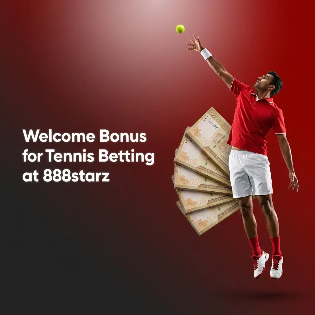 888starz welcome bonus up to 130 USD for new users on tennis betting with 1 USD minimum deposit required