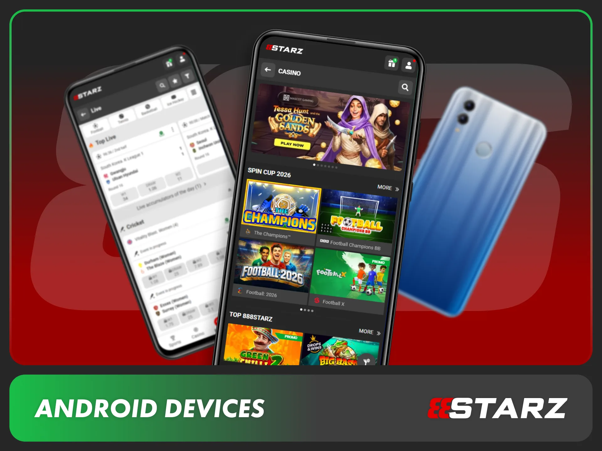 Check the compatible Android devices for running the 888starz app.