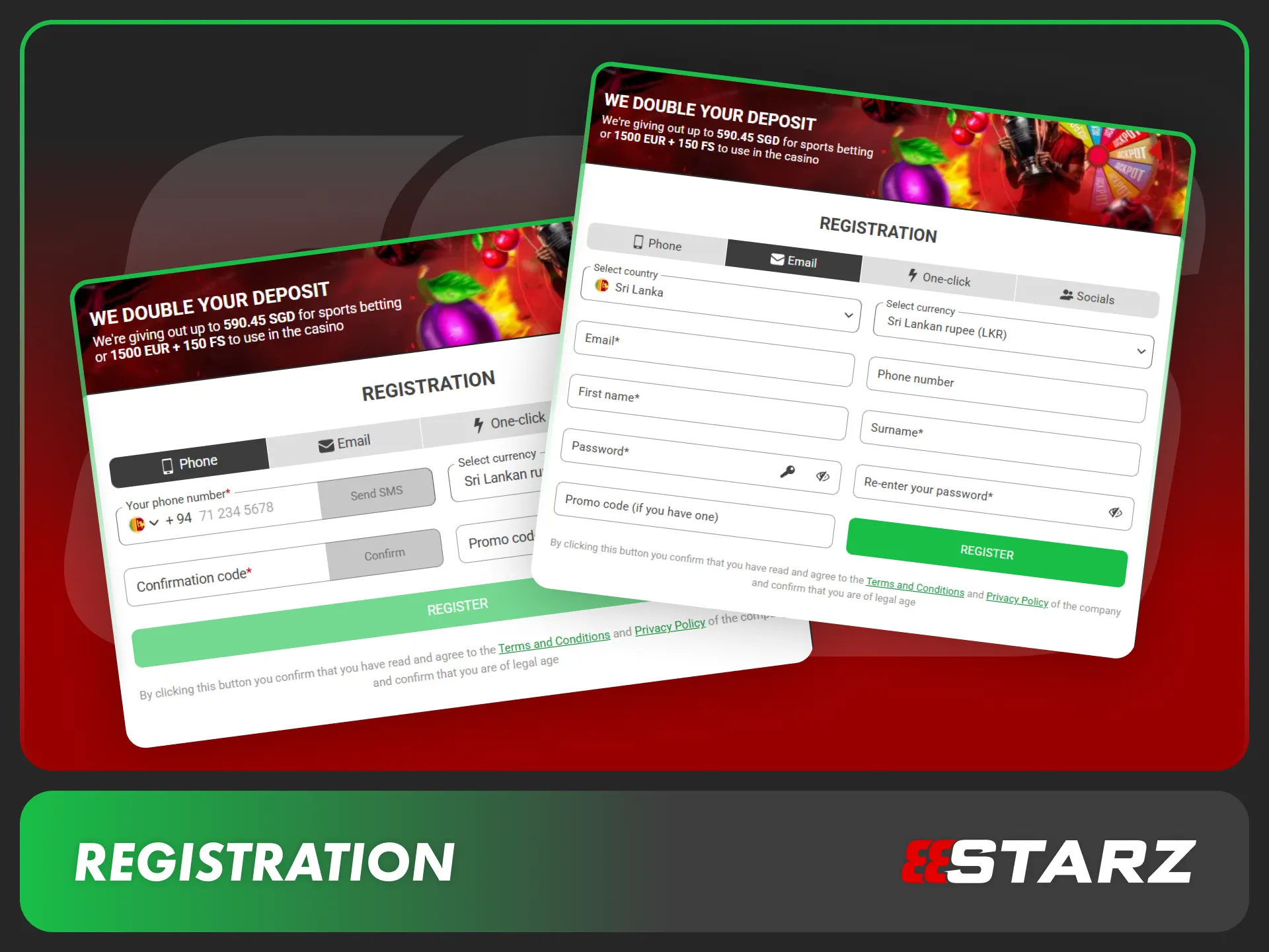 Open an account and complete your 888starz registration today.