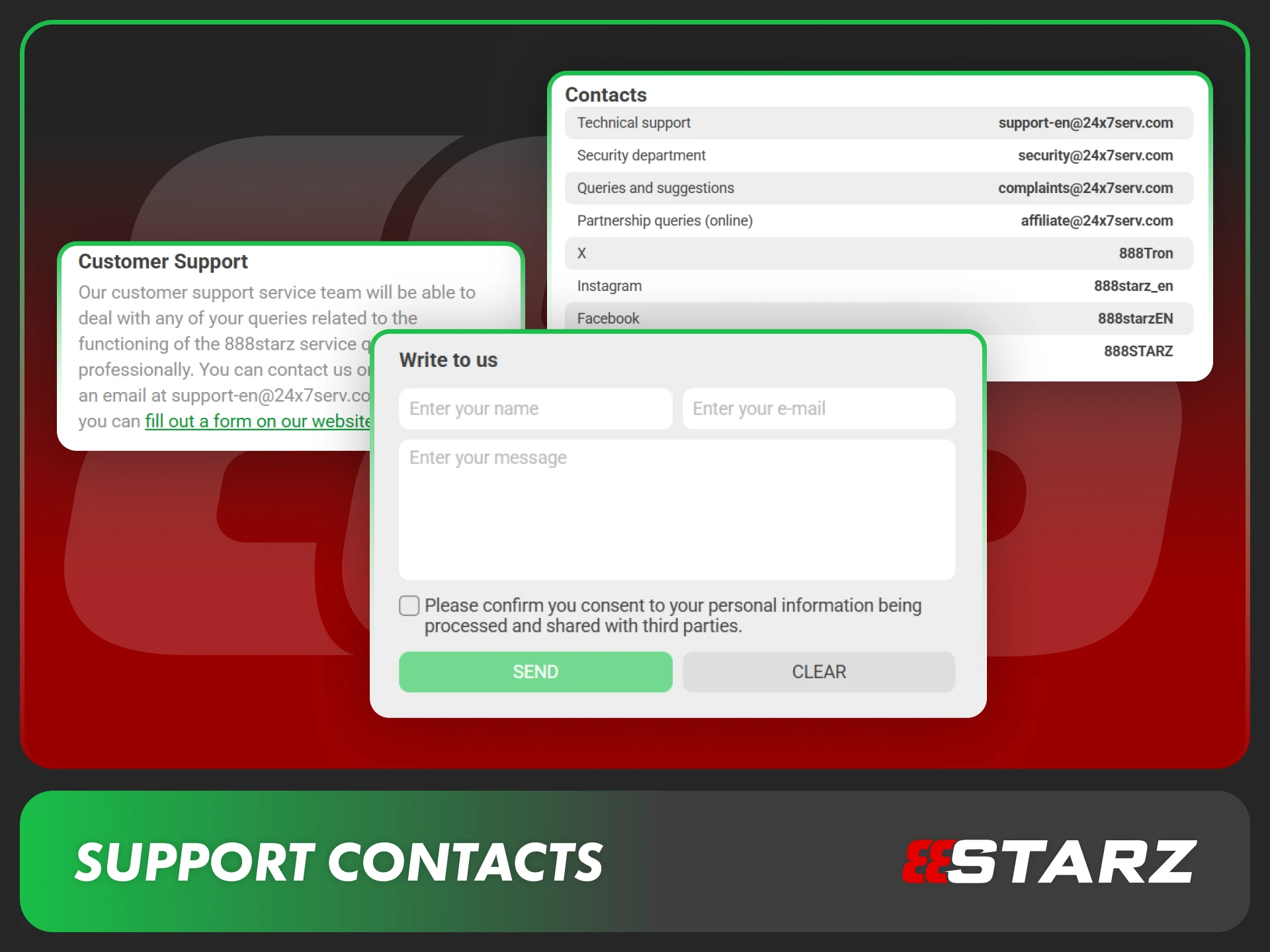 Contact 888starz customer support for professional assistance.